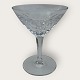 Krystalglas, Likørskål med slebet stilk, Højde 10cm, diameter 7,5cm *Fin stand*