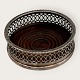 Gainsburough, England, Flaskebakke sølvplet med træbund / Bottle coaster *Fin stand*