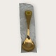 Georg Jensen, Års ske, 1973, Forgyldt Sterlingsølv, Gul okseøje, 15cm lang *Pæn stand i original ...