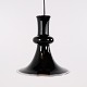Etude pendel designet af Michael Bang for Holmegaard i 1970erne. Lampen er udført i sort glas og ...