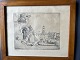Stefan Viggo Pedersen (1891-1965):Udsigt mod Campidoglio fra Palatino 1925.Radering på ...