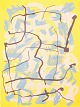 Robert Jacobsen, “Sjælebilleder”, serigrafi, listet dansk billedkunstner.Abstrakt ...
