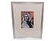 William Skotte Olsen (1945-2005) akvarel og tusch, hinduistisk hilsen "Bum Shankar" ...
