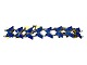 Volmer Bahner & Co sterling sølv, armbånd med blå emalje sommerfugleStemplet "VB 925S". ...
