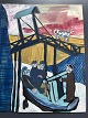 Niels Bruun (1918-93):Kammerslusen, RibeGouache på papirUsigneretUden ramme25x2016526