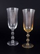 Simon Gate for Orrefors, sæt med to Salut champagneglas.Elegante champagneglas i klart og ...
