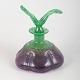 Anette Ohlsson for Glashyttan, kunstglas karaffel.Håndblæst kunstglaskaraffel med organisk ...