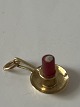 Lysestage Vedhæng / Charms i 14 karat guldHøjde 1,7 cm