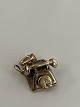 Telefon Vedhæng / Charms i 14 karat guldHøjde 1,5 cm