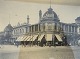 Indrammet foto fra det gamle København ca. 1910, Foto mål 23,5cm x 17cm, Med ramme 30,5cm x 14,5 ...