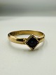 14 Karat Guld Ring med blå stenVægt: 3.07g Ring Str.: 59Stemplet: G&N 585 14K