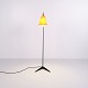 Vintage gulvlampe designet af Herman Busquet og fremstillet af Hala Zeist i Holland i 1950'erne. ...