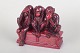 Martyn Alcock for Royal Doulton, figurgruppe med tre vise aber.Porcelænsfigur model "Three ...