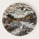Myott, Fine Staffordshire Ware, Rural Scene, Middagstallerken, 25cm i diameter *med enkelte ...