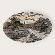 Myott, Fine Staffordshire Ware, Rural Scene, Serveringsfad, 21,5cm x 14cm *Pæn stand*