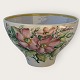 Illona keramik, Danmark, Serverings skål med blomsterdekoration, 22cm i diameter, 13,5cm høj ...