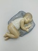 Royal Copenhagen Figur - Sovende Baby
