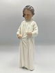 Bing og Grøndahl Figur - Pige i natkjole / Godmorgen MamaModelnr.: 16224H.:20 cm B.: ...