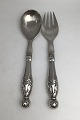 Georg Jensen Sølv Ornamental Salatsæt No. 159