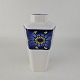 Vase af fajance fra stellet Blå Fasan.Formgiver Chr. JoachimProducent Royal ...