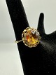 14 Karat Guld Ring med orange sten