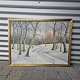 Maleri på lærred, med motiv af Skansebakken i Nesby, sat i guldramme.Kunstner K. E. ...