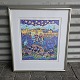 Litografi med stiliseret motiv, sat i sølvramme. 37/50Kunstner Esben Hanefelt Kristensen ...