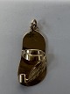Sandal, sko Vedhæng/Charms i 14 karat guld.Højde: 2,5 cm.