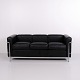 LC2 3-personers sofa designet af Le Corbusier, Pierre Jeanneret og Charlotte Perriand og ...