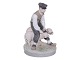Royal Copenhagen Figur, bondemand med to får.Af fabriksmærket ses det, at denne er ...
