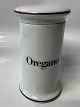 Bing & Grøndahl Apoteker Serien Oregano, Krydderikrukke.Højde 11,5 cm.Dekorationsnummer: ...