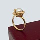 Hermann Siersbøl; Ring i 14 kt. guld med perle.Fra omkring 1980.Ring str. 55.Stemplet "585 ...