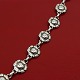 Georg Jensen silver jewelry. Georg Jensen; Bracelet made of sterling silver, with flower ...