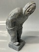 Smuk Grønlandsk fedtstensfigur, udformet som mand. Fedtstenskunst er klassisk Grønlandsk ...