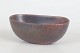 Carl-Harry Stålhane for Rörstrand, bowl.Organically shaped glazed stoneware bowl with softly ...