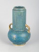 Josef Ekberg for Gustavsberg, vase.Art deco-vase i keramik med dekorativ turkis ...