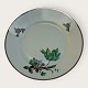 Grøn Vallø, med Plantin kant, KPM, Københavns Porcelæns maleri, Lyngby, Frokosttallerken, 21cm i ...
