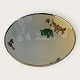 Grøn Vallø, med Plantin kant, KPM, Københavns Porcelæns maleri, Lyngby, Lille skål, 15cm i ...