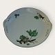 Grøn Vallø, med Plantin kant, KPM, Københavns Porcelæns maleri, Lyngby, Kagefad med fyldt hank, ...