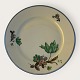 Grøn Vallø, med Plantin kant, KPM, Københavns Porcelæns maleri, Lyngby, Middagstallerken, 24,5cm ...