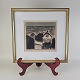 Litografi med motiv af bygninger. Nr 49/100.Kunstner Ebbe Willemoës 'Jack' Kampmann (1914 - ...
