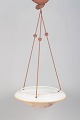 Art deco pendel i  opaline-glas.