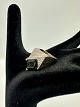 14Karat Guld Ring med naturlig grøn turmalin og hvide sten Ring str.. 54Vægt: 16,6g