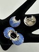 Sterling Sølv Smykke Sæt fra dansk designer Volmer Bahner - Øreklips og Broche Vintage sæt ...