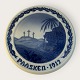 Bing & Grøndahl, Påskeplatte, 1912, Golgata, 19cm i diameter *Pæn stand*
