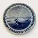 Bing & Grøndahl, Påskeplatte, 1921, Viben, 19cm i diameter *Perfekt stand*