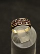 8 karat guld ring størrelse 53 med talrige granater stemplet 333 og BEE for guldsmed Bent ...