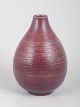Nils Thorsson for Royal Copenhagen, unika vase.Stor unika vase i stentøj, udført med en dyb ...