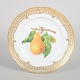 Royal Copenhagen, Flora Danica fruit plate.Round fruit plate from the Flora Danica service ...