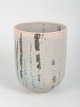 Dansk studiokeramik, unika vase.Unika håndlavet vase i stentøj med cylindrisk form og lys ...